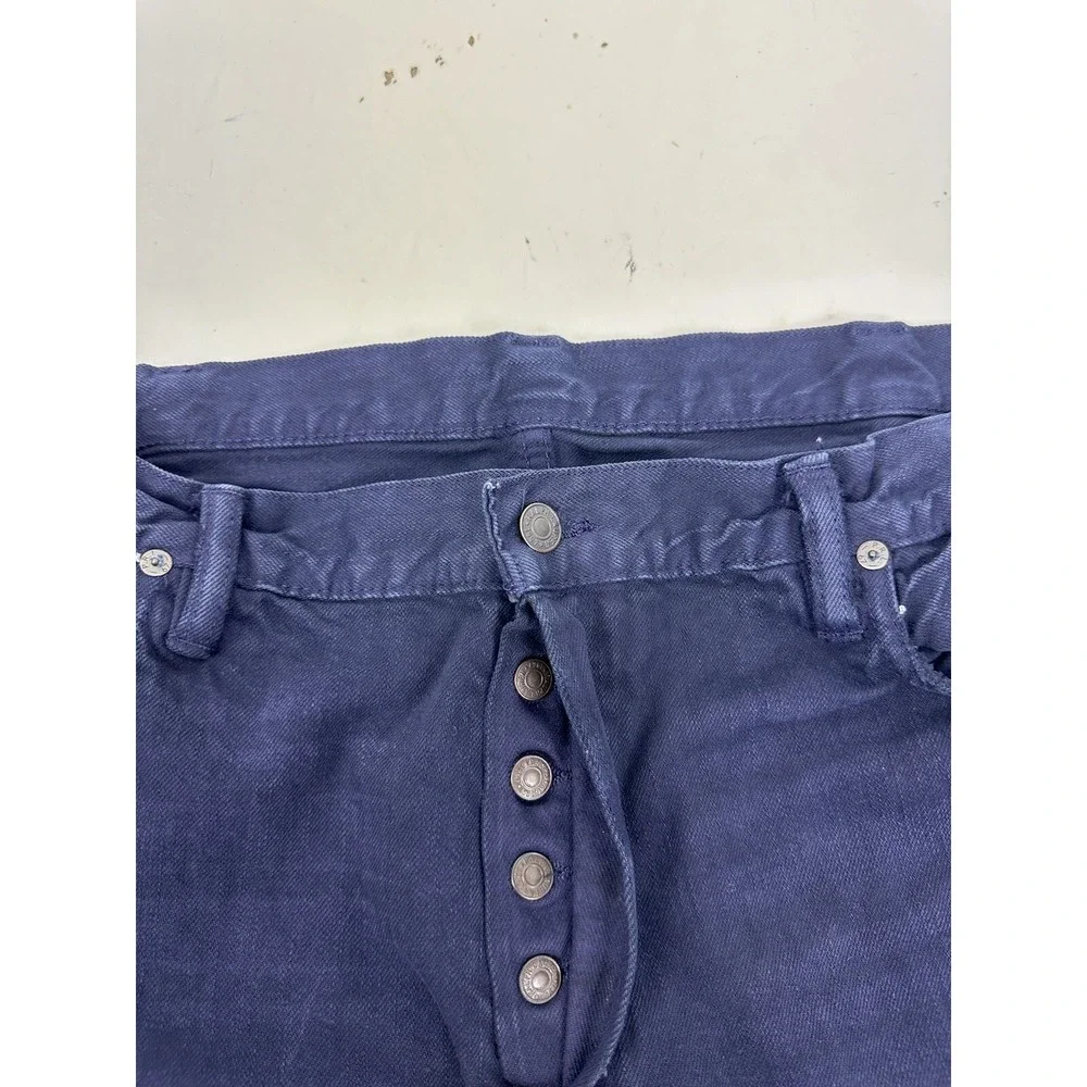 Polo Ralph Lauren Varick Slim Straight Jeans Men's 40x32 Blue Button Fly (42x33)